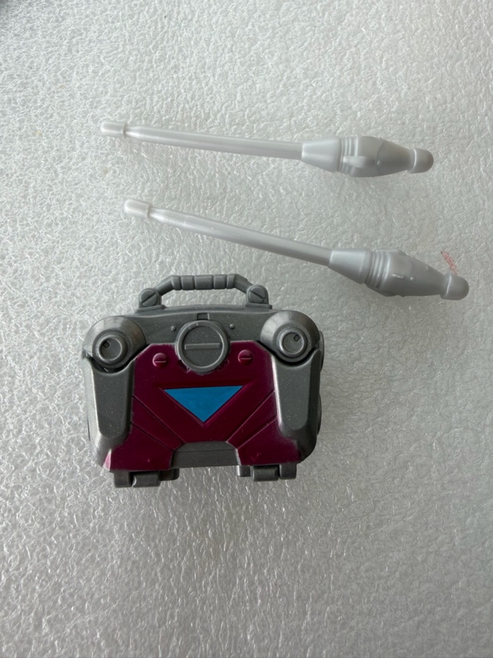 Hasbro Silver and Maroon Portable missile launcher briefcase Accessory